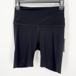 Everlane Perform Black Short Shorts NEW Womens Sz S Wide Waistband Stretchy